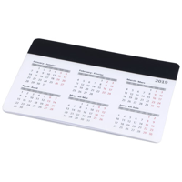 Chart mouse pad with calendar