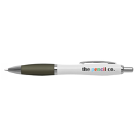 White Curvy Ballpen