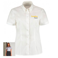 Compton Care Ladies Short Sleeved Shirt - White