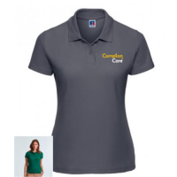 Compton Care Ladies Polo - Charcoal
