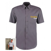 Compton Care Mens Short Sleeved Shirt - Charcoal