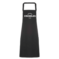 Crumbles Cafe Bib Apron - Black