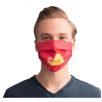 Full Colour Fabric Reuseable mask with elastic