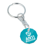 AntiMicrobial Trolley Coin Keyring
