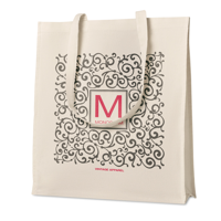 Shopping bag with gusset