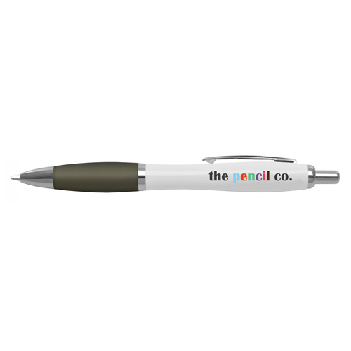 White Curvy Ballpen