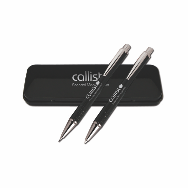 Rio Pen Set in gloss lacquered tin box