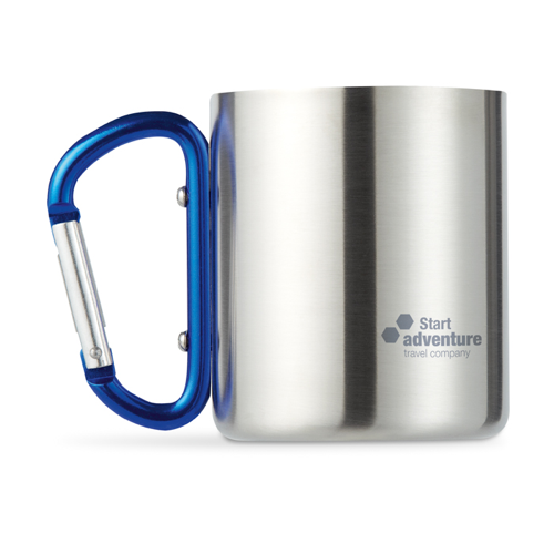Metal mug & carabiner handle